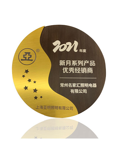 2021年度上海亞明 新月系列產(chǎn)品優(yōu)秀經(jīng)銷商